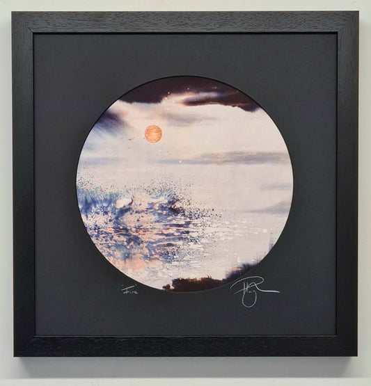 Fire | A reverie in warmth, drama and energy | Hand embellished print | By Hannah Pugh