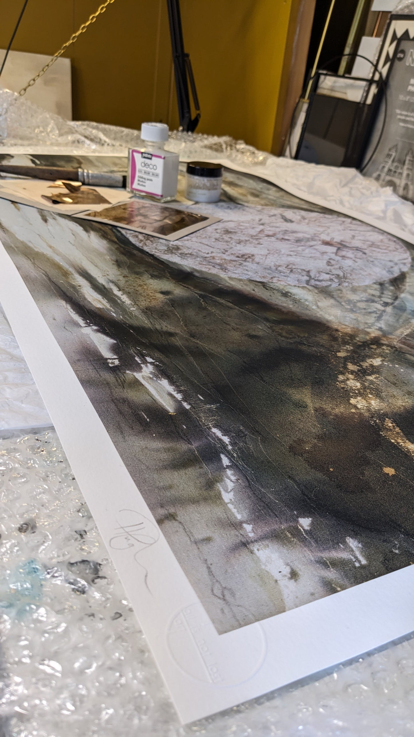 'Litha' | Full Moon on the Summer Solstice | Full of intrigue and whimsy to combat the darkest day | Hand embellished print by Hannah Pugh