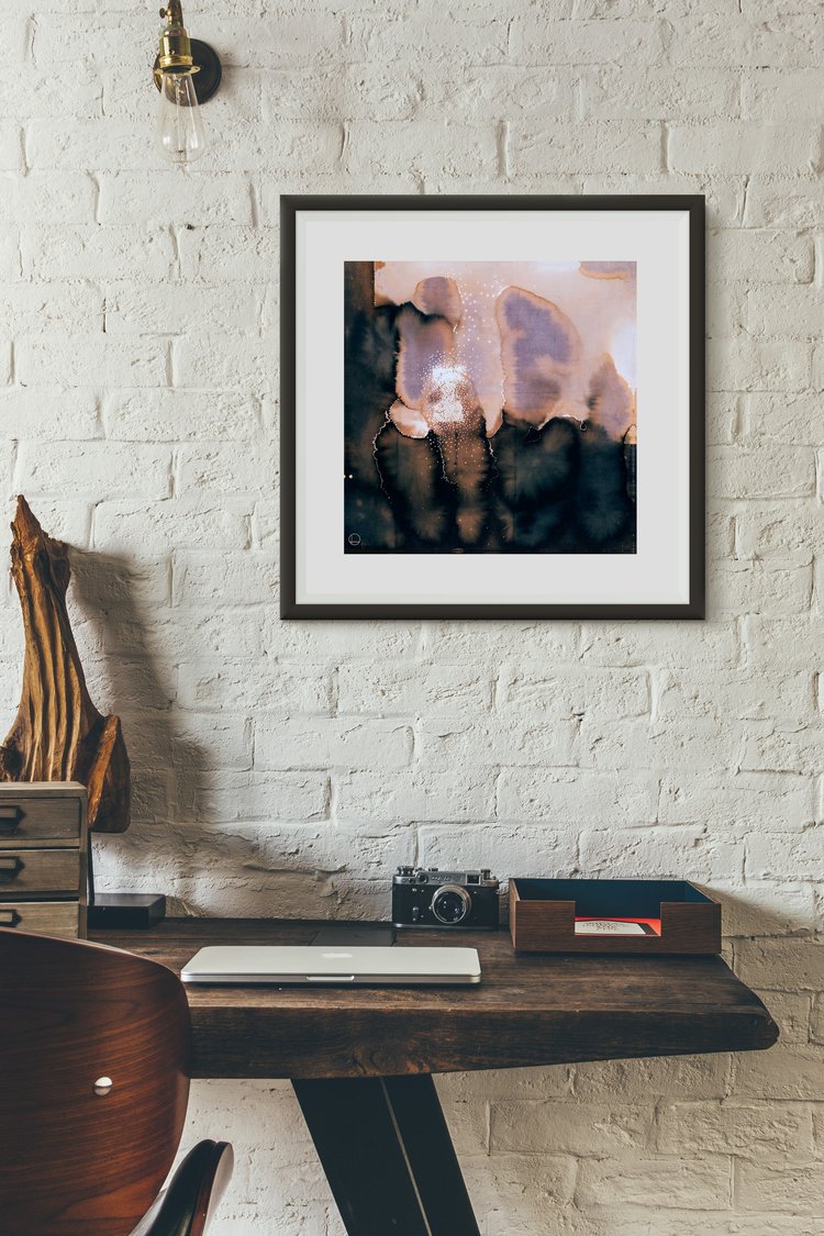 Liminal II | Magically curious. A timeless reimagining of the space that lies between. | Hand embellished Print | By Hannah Pugh