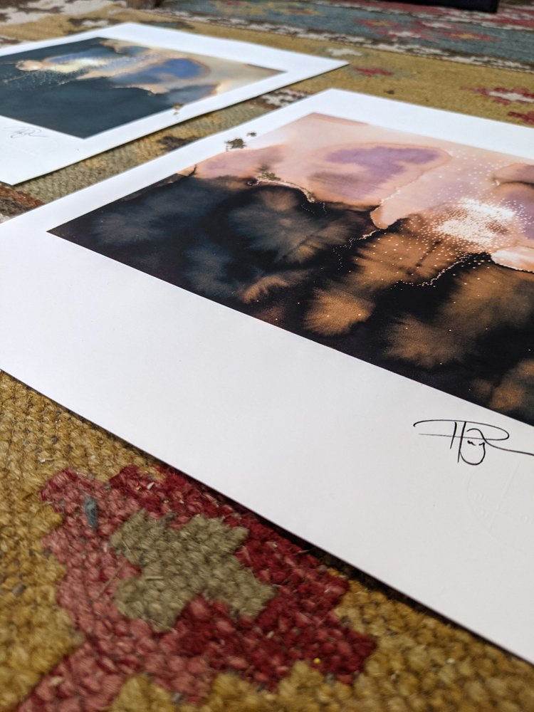 Liminal II | Magically curious. A timeless reimagining of the space that lies between. | Hand embellished Print | By Hannah Pugh