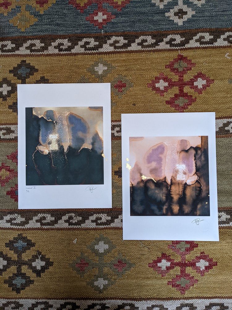 Liminal II | Magically curious. A timeless reimagining of the space that lies between. | Hand embellished Print | By Hannah Pugh